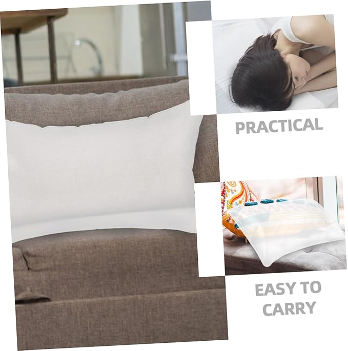 balacoo Inflatable Camping Pillow Insert Portable and Cushion for Travel Comfortable Inflatable Throw Cushion for Home and Outdoor Use Soft Material
