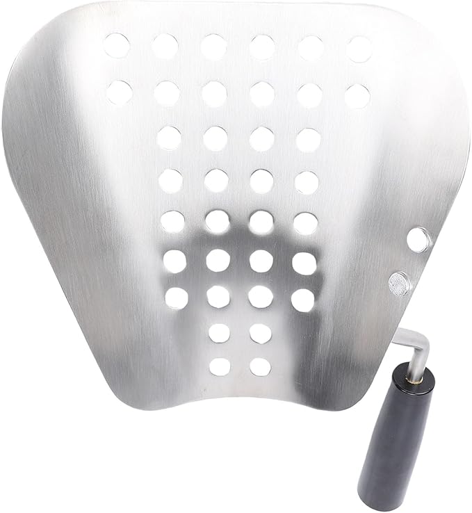 Generic Commercial Popcorn Scoop with Holes Stainless Steel French Fry and Popcorn Scoop Quick Fill Scooper Utility Serving Tool for Snacks Dessert Ice Dry Goods