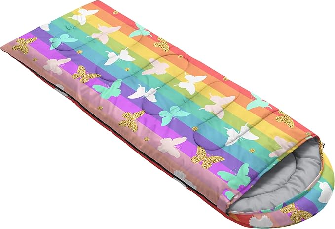 QOOMO Camping Sleeping Bags3 Season Warm &amp Cool WeatherLightweightWaterproof Sleeping Bags for Adults &amp KidsTravelingand OutdoorsCamping Gear Equipment
