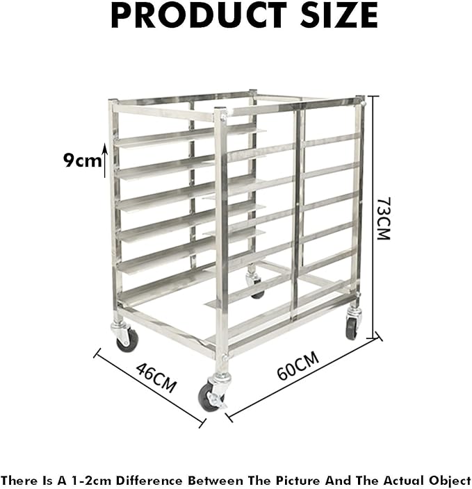 Quick Rack for Baking PansLarge Rolling Bread Rack 12-Tier Commercial Baking Rack for Home &amp Restaurant Space-Saving Bread Pan Stand (129x46x60cm) - Perfect for Fast Baking!
