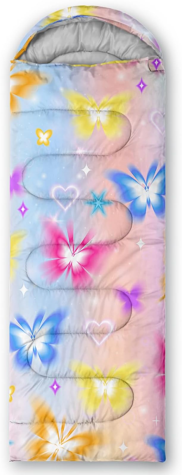 HOSIMA Dear Hunting Pattern Cold Weather Sleeping Bags for Kids AdultsBlack Light Weight Waterproof Sleeping Bags for Outdoors Hiking.