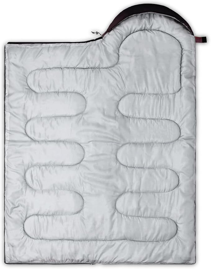 QOOMO Camping Sleeping Bags3 Season Warm &amp Cool WeatherLightweightWaterproof Sleeping Bags for Adults &amp KidsTravelingand OutdoorsCamping Gear Equipment