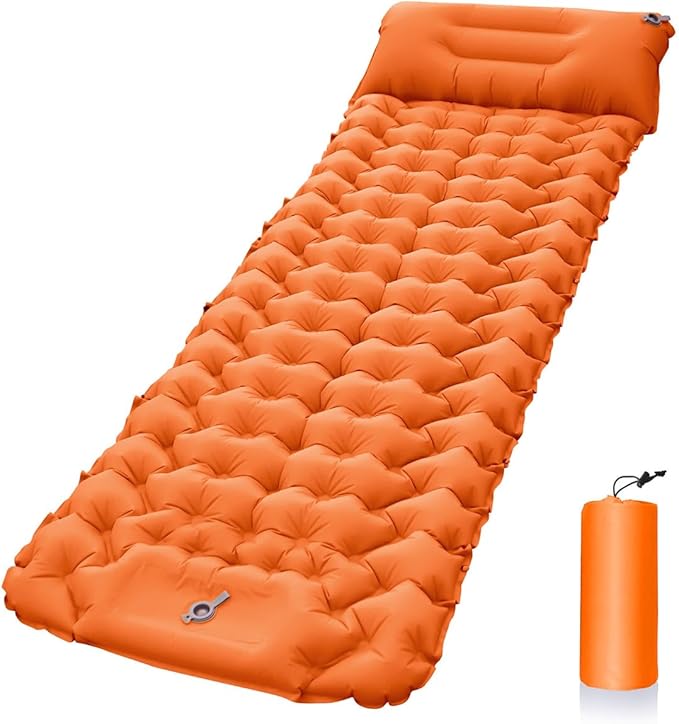 Thickened Inflatable Camping Mattress for Ram ProMaster 2014-2025 Van 3-Seater Portable Air Bed for Camping Hiking and Outdoor TravelOrange