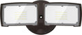 LEPOWER 3000LM LED Flood Light Outdoor Switch Controlled LED Security Light 28W Exterior Lights with 2 Adjustable Heads 5500K IP65 Waterproof for Garage Yard Patio Brown