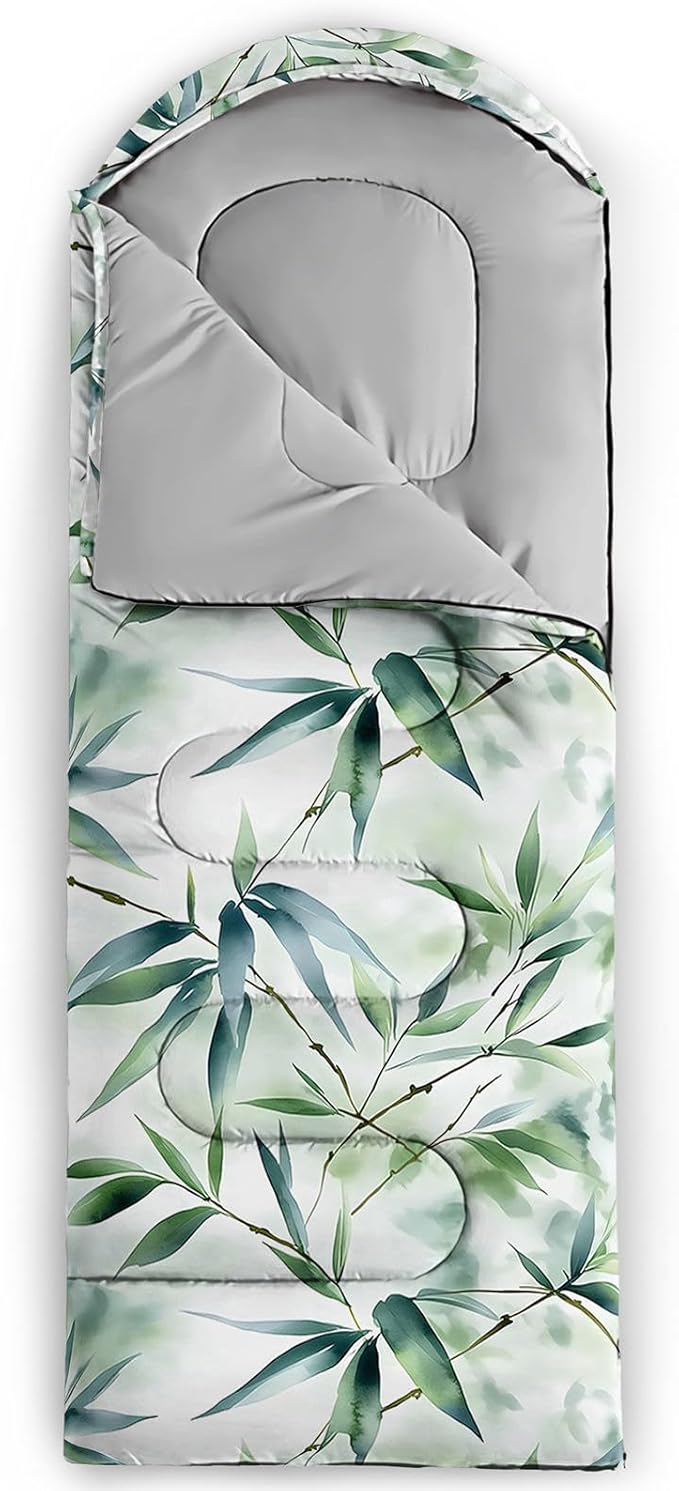 Kids Sleeping Bag for Boys GirlsBlue Ripples Print-Lightweight Warm Portable Outdoor Indoor-Waterproof Cold Weather Resistant Sleeping Bag for Camping Hiking
