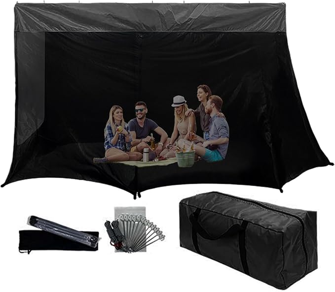 SUV Tent - Mesh/PU Waterproof Sun Protection Canopy126x78x76.7 Inch Windproof Portable SUV Tailgate Tent Vehicle Rear Hiking Traveling