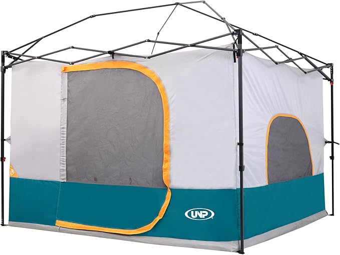 UNP Camping Canopy Tent - Inner Tent for 10' x 10' Pop Up Canopy Simple Installation Fully Vented Roof Enclosed Canopy Space Ocean Blue (Frame NOT Included)