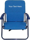 Personalized Imprinted Backpack 1 Position Beach Chair - Pacific Blue