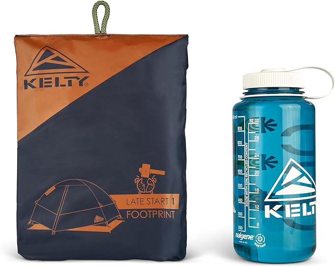 Kelty Late Start Tent Footprint (Footprint ONLY) – Lightweight Water Resistant Fitted Ground Sheet Updated for 2024
