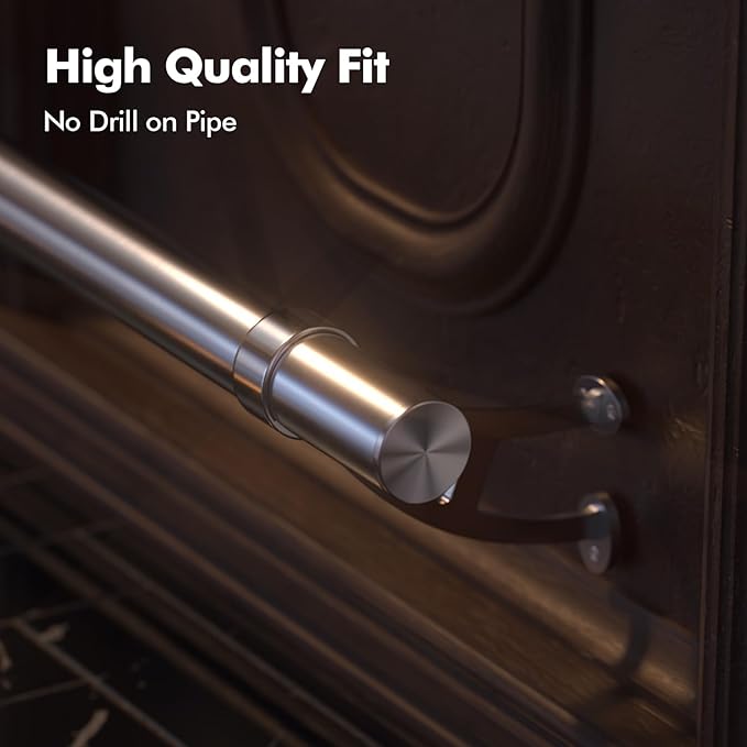 4ft Bar Foot Rail Kit Stainless Steel 304 with 2 inch O.D Railing Brackets Hardware Side Mount Foot Railing for Undercounter Home Kitchen Island Restaurant Indoor Outdoor