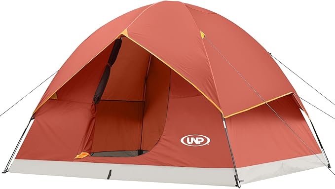 unp 6 Person 4 Season Dome Tent Easy to Set Up for Camping &amp Hiking Lightweight &amp Portable Green