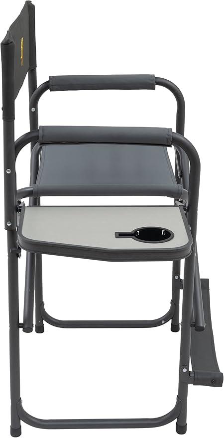 Browning Directors Chair - Outdoor Folding Chairs Made with Durable Fabric and Sturdy Aluminum/Steel Frame with Extra Tall Seat and Flip-Down Footrest