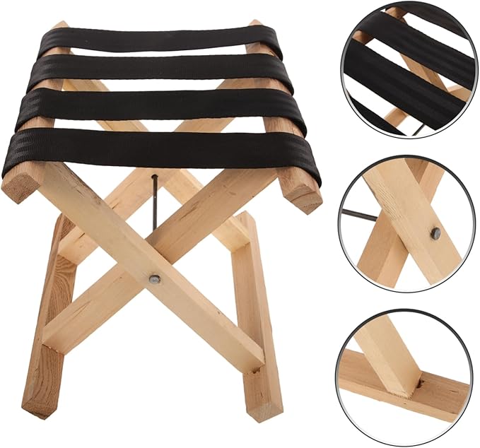 Cabilock Small Folding Stool Camping Stool Lightweight Sturdy Material Easy to Fold No Assembly Perfect for Outdoor Activities