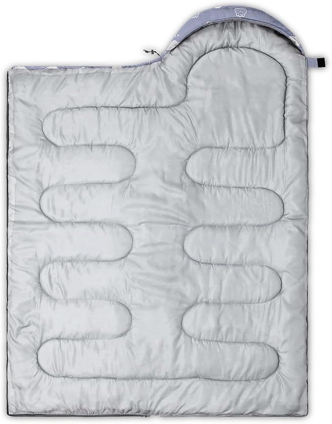 QOOMO Camping Sleeping Bags3 Season Warm &amp Cool WeatherLightweightWaterproof Sleeping Bags for Adults &amp KidsTravelingand OutdoorsCamping Gear Equipment