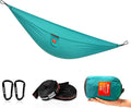 HIKEMAN Hammock for Camping Ultralight Hammocks Gear for Outdoors Backpacking Survival or Travel - Portable Lightweight Nylon - Up to 440lbs(Blue)