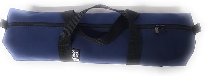 Utility BagTent Stakes Bag for Camping AccessoriesTripod Bag 20'' X 5'' Made in USA.(Navy)