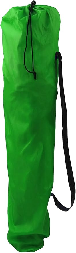 GigaTent Green Folding Camping Chair – Ultra Lightweight Collapsible Quad Padded Lawn Seat with Full Back Arm Rests Cup Holder and Shoulder Strap Carrying Bag – Powder Coated Steel Frame