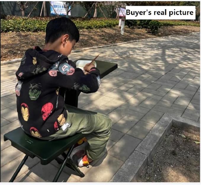 Folding Camping Chair Stool Portable Fishing Stool Multi-Functional 3 in 1 Folding Chair with Side Table for Outdoor Camping Hunting Hiking Beach Picnic