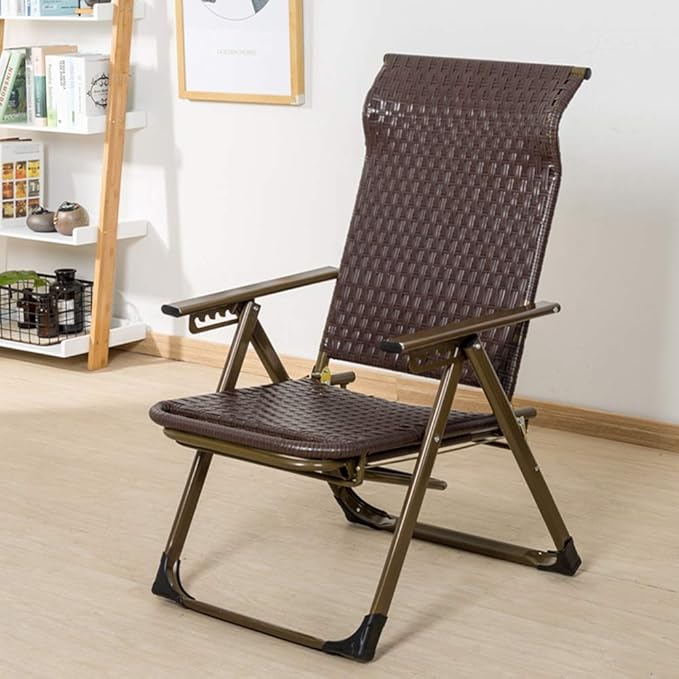 Folding Chair Lunch Break Wicker Chair Office Nap Rocking Chair Outdoor Zero Gravity Beach Chair