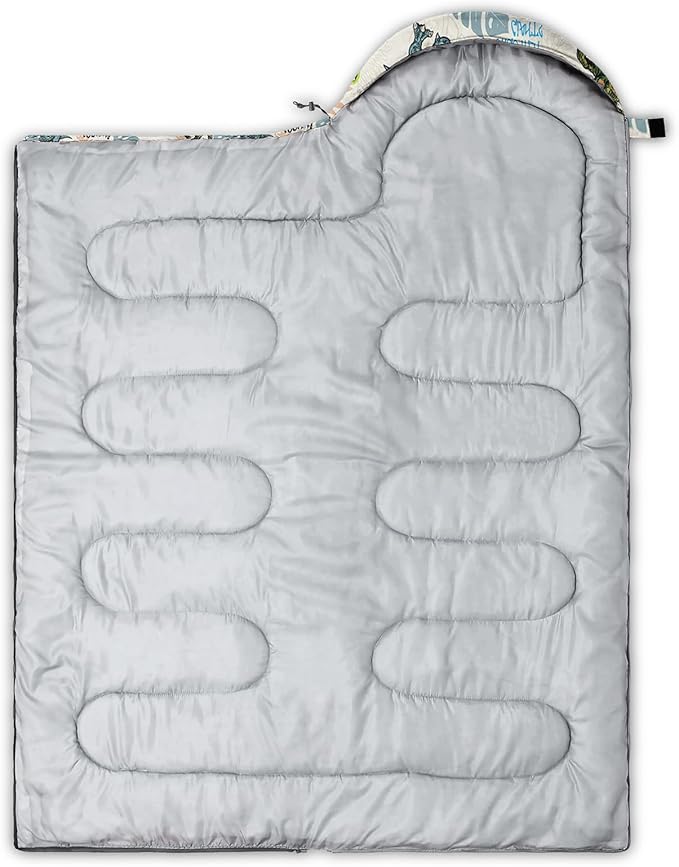 QOOMO Camping Sleeping Bags3 Season Warm &amp Cool WeatherLightweightWaterproof Sleeping Bags for Adults &amp KidsTravelingand OutdoorsCamping Gear Equipment