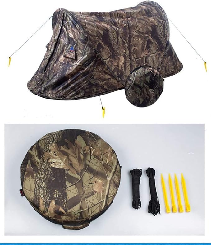 Portable Outdoor 2-Person Camouflage Camping Hiking Easy Installation Instant Pop-Up Tent Waterproof Ultra-Light Hiking Camping Hunting Fishing Pop-Up Tent