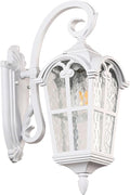 Outdoor Wall Lights for Porch Patio Yard - 17.1'' H White Exterior Wall Lighting Fixtures Waterproof &amp Anti-Rust Outside House Light Wall Mount Lantern Sconce