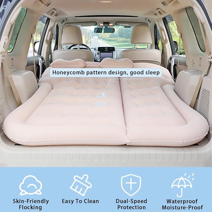 Car Inflatable Air Mattress for Ford Excursion 2000 2001 2002 2003 2004 2005 Portable Boot Air Mattress Cushion Outdoor Travel Camping Sleeping Gear AccessoriesBlack