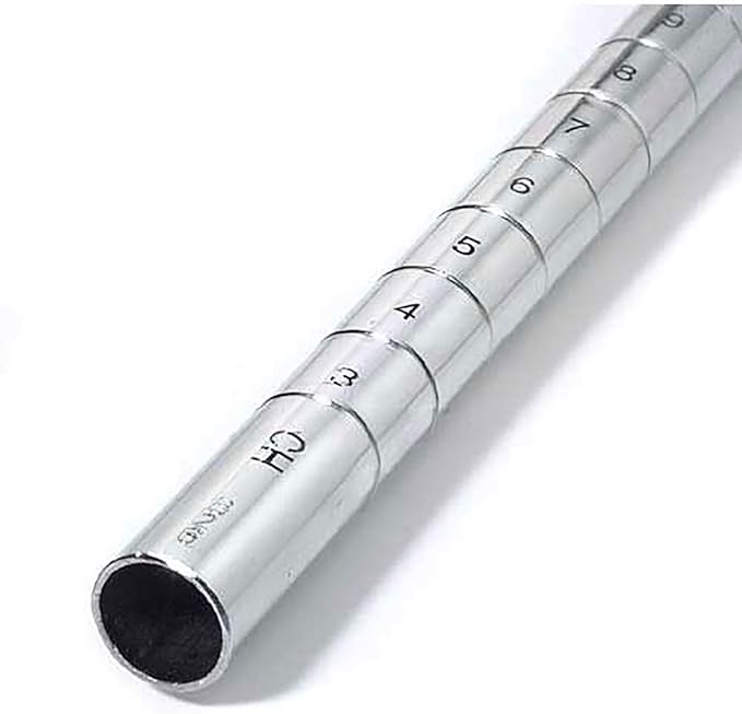 Nexel 320783 34H Chrome Post Steel Silver 4 Pack