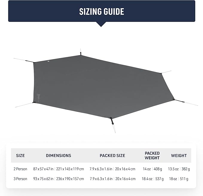 Sea to Summit Telos Bigfoot Tent and Vestibule Footprint 3-Person