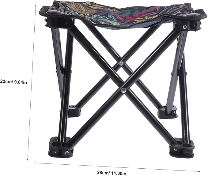 Multi-Functional Folding Stool Small Camping Bench Oxford Easy to Fold for Outdoor Camping Fishing