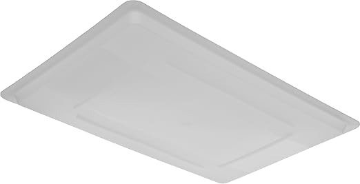 Carlisle FoodService Products Storplus Food Storage Container Lid with Stackable Design for Catering Buffets Restaurants Polyethylene (Pe) 26 x 18 Inches White (Pack of 6)
