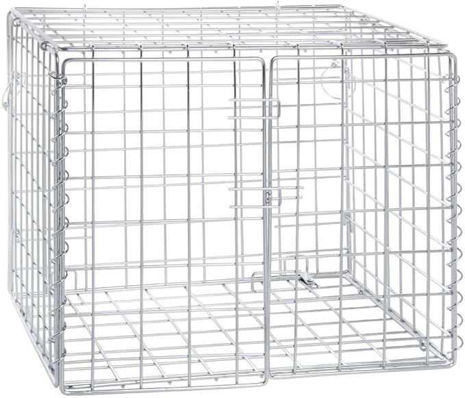 HUBERT Lockable Security Cage Chrome Wire - 18 L x 24 W x 15 H