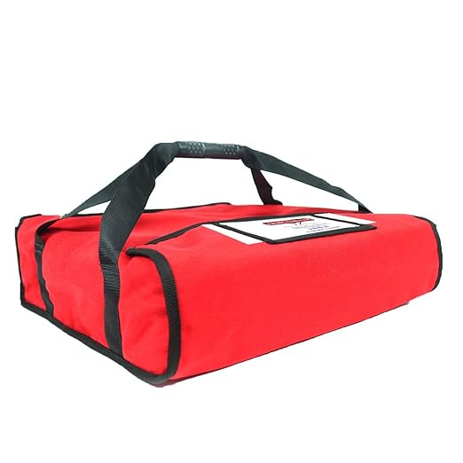 Heated Pizza Delivery System 16 2-Pie Bag Red