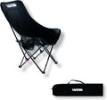 Outdoor Folding Chair Ultralight 4.4LBS Portable Camping Chair with Adjustable Gear Lever &amp Carry Bag 330LBS Heavy Duty Carbon Steel Chair for Camping Hiking Picnic Outdoor Activities