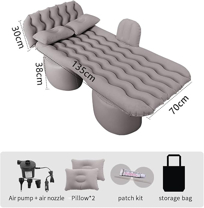 Car Air MattressCamping Air Mattresses for Ford Escort/Fiesta/Focus/Kuga/Mondeo/Mustang Car Bed Air Mattress with Electric Pump Car Bed for Outdoor and TravelB