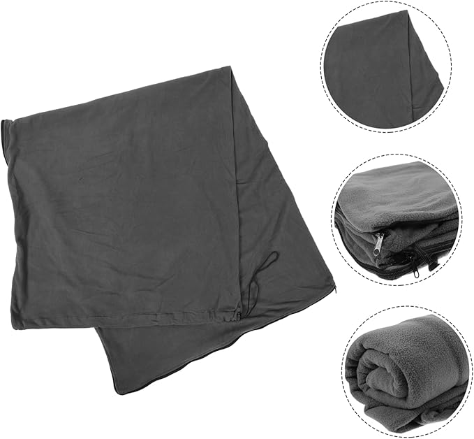 Sosoport Fleece Sleeping Bag Liner for Adults Lightweight Portable Warmth for Outdoor Camping and Indoor Naptime for Backpacking Hiking and Travel
