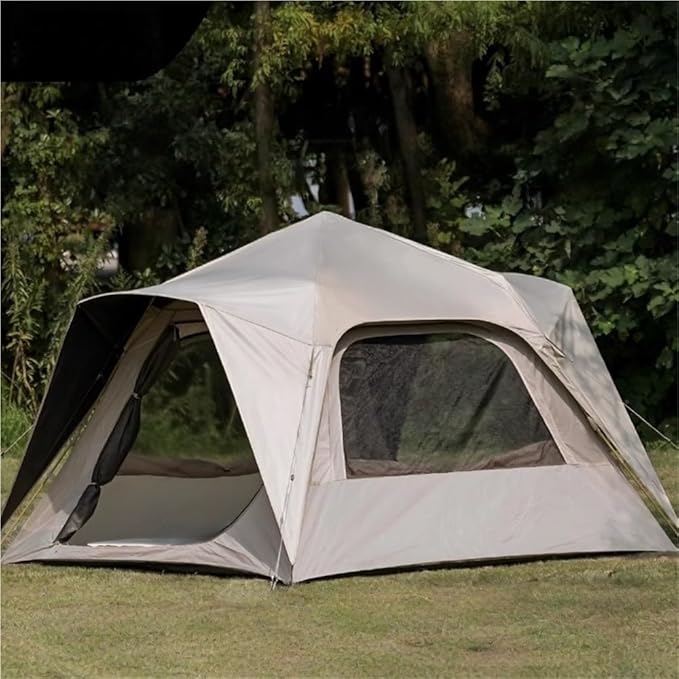 Camping Tents Reactive Outdoor Tent 4 Person Tent Instant Tent Tents for Camping Tent with Brim Water Resistant Sunproof Outdoor Glamping House