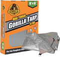 Gorilla 97050E Max Tough Tarp 6' x 8' - Heavy-Duty 14 MIL &amp 16X16 Weave - UV Treated Reinforced Hems Brass Grommets Durable and Weather-Resistant D-Ring Corners - 97050