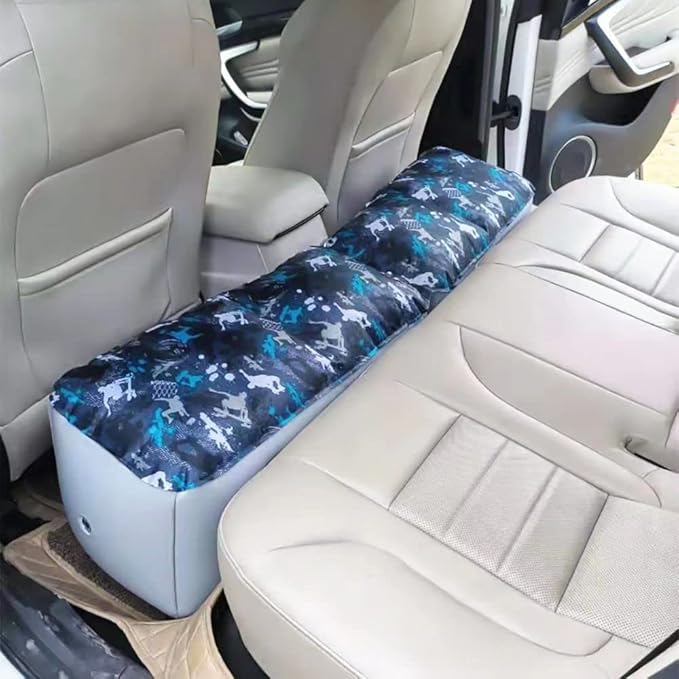Inflatable Car Air Mattress Back Seat Bed Universal Back Seat Gap Filler Pad Extender for SUV Camping Sleeping Travel Rest Two Independent Air Bags