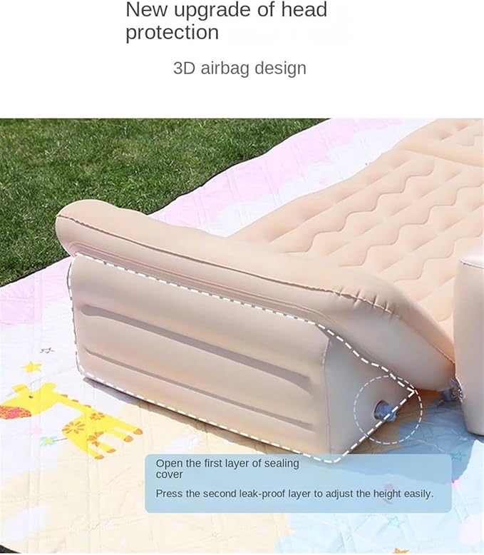 Car Inflatable Mattress Camping Inflatable Mattress Car Back Seat Anti-Fall Design Flocking Wear-Resistant Material 72-Hour Leakage Test