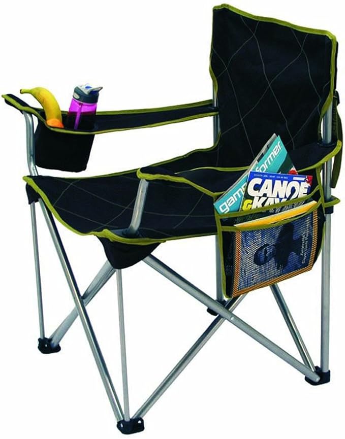 TravelChair Big Kahuna Chair Supersized Camping Chair 800lb Capacity Black One Size (599)