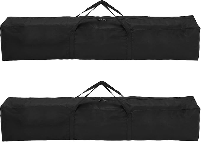 HARFINGTON 2pcs Camping Chair Replacement Bag 47.2 x 7.9 Folding Chair Carry Bag Oxford Cloth Storage Tent Bag with Handle Strap for Travel Outdoor Camping Sports Black