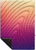 Rumpl Original Puffy Blanket - Warm Water-Resistant Camping Blanket with 100% Recycled Synthetic Insulation 52x75 Original Puffy V1 Dawn Pixel Fade