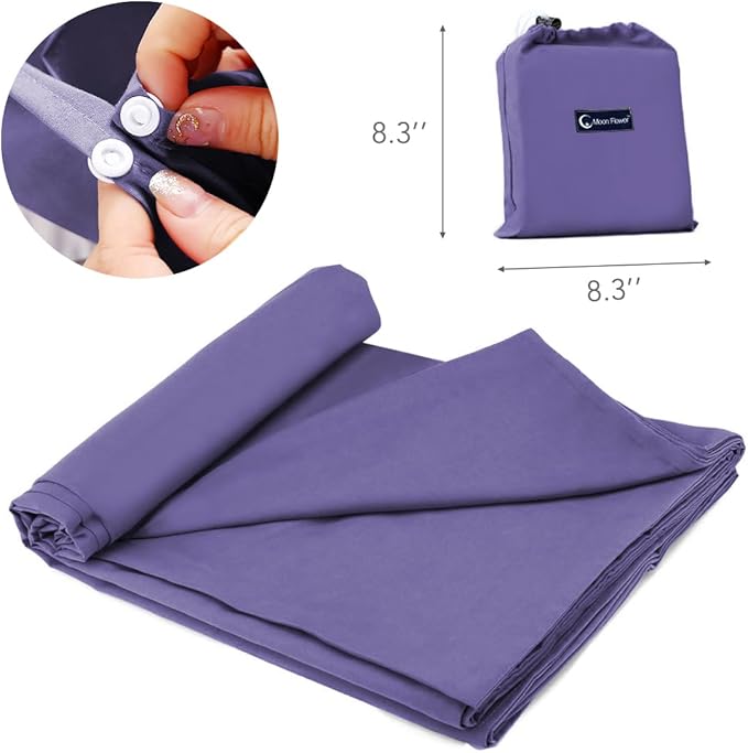 Sleeping Bag Liner Travel Camping Sheet Lightweight Portable Sleeping Sheets for Outdoor Travel Backpacking Hiking Picnics Hotels