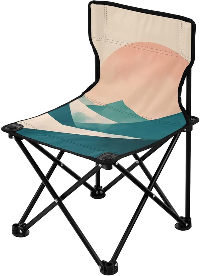 Big Sun Mountains Portable Camping Chairs Folding Chair - Durable Oxford Fabric Lightweight Iron Frame Easy Fold Design - Ideal for Outdoor Activities Camping Fishing and Travel