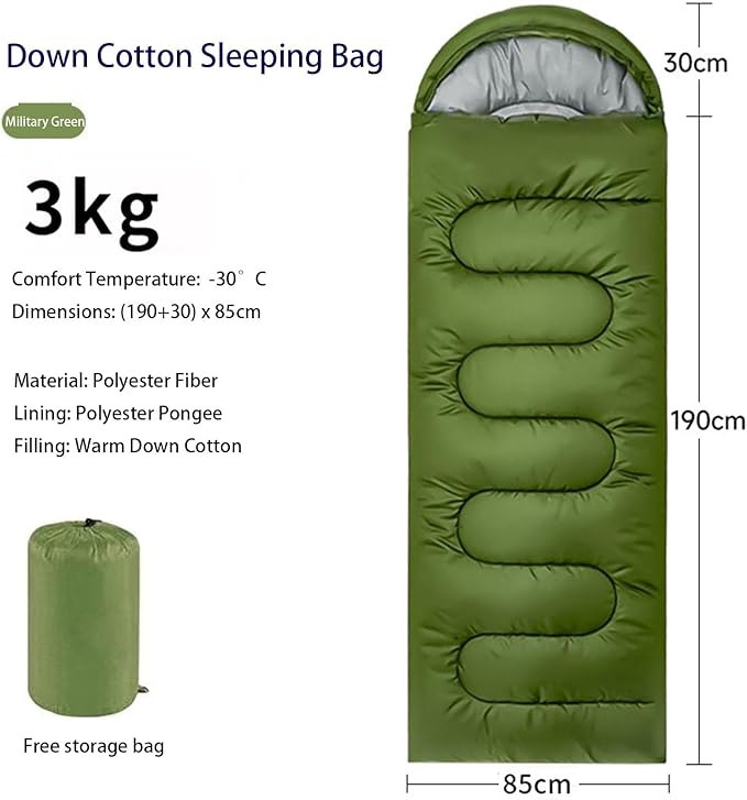 All - Season Warm Sleeping Bag Versatile Lightweight Camping Sleeping Bag with Waterproof &amp Skin - Friendly Fabric Machine Washable Ideal for Outdoor Camping Home &amp Travel