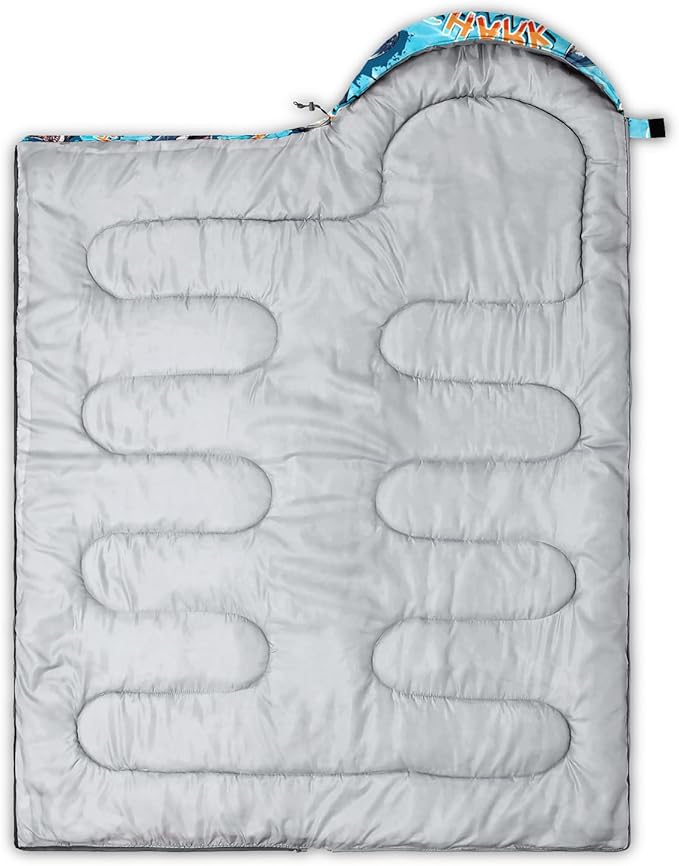 HOSIMA Dear Hunting Pattern Cold Weather Sleeping Bags for Kids AdultsBlack Light Weight Waterproof Sleeping Bags for Outdoors Hiking.