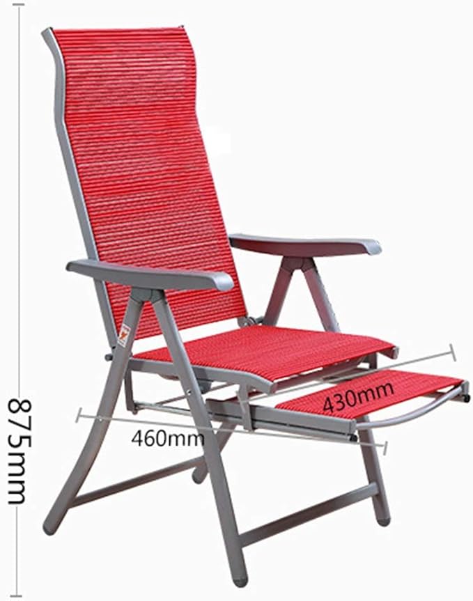 Deck Chair Lounge ChairOutdoor Folding Beach Chair Breathable Recliner Double Leisure Rubber Band 46 * 43 87.5cm