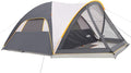 UNP Camping Tent with Screen Room Portable 6 Person Camping Tent with Screen Porch Family Dome Tent for Camping Outdoor - 14'x11'x72''(H)
