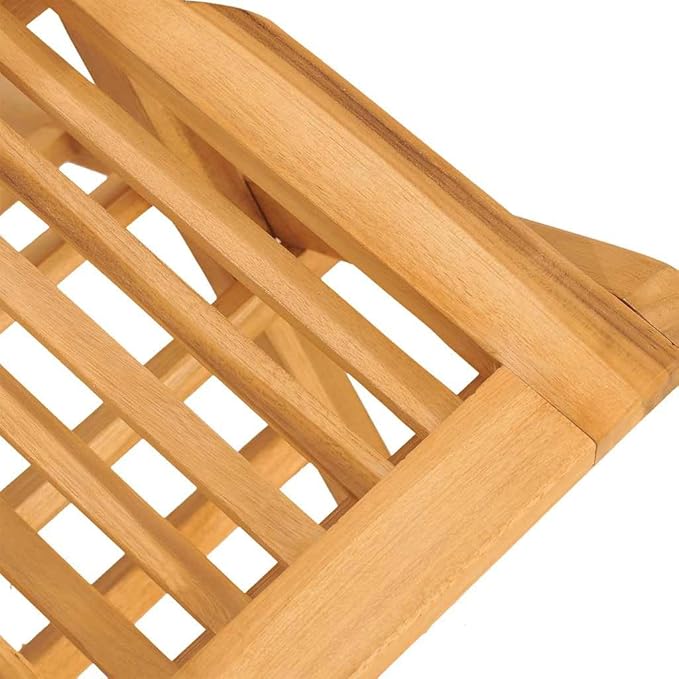 Solid Teak Folding Garden Chairs Set of 2 24.4x18.5x35.4 in Foldable Outdoor Chairs Oiled Brown Wood Portable Patio Seating for Balcony Terrace and Poolside